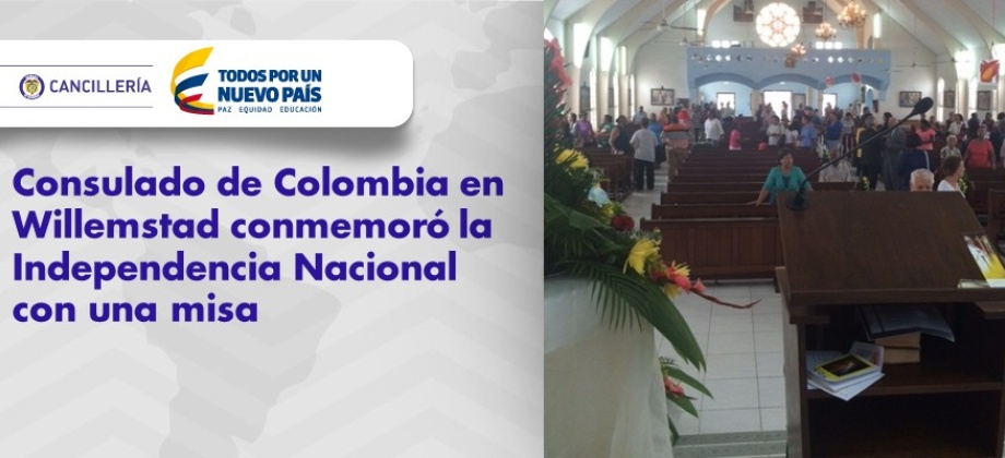 Consulado General de Colombia en Willemstad, Curazao conmemoró la Independencia Nacional con una misa