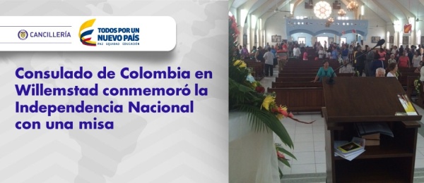 Consulado General de Colombia en Willemstad, Curazao conmemoró la Independencia Nacional con una misa