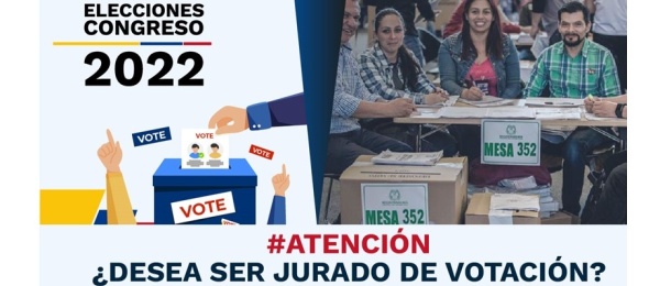 Invitación a los colombianos para ser jurados de votación