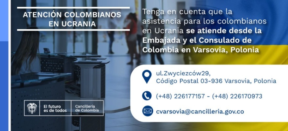 El Consulado de Colombia en Varsovia informa el protocolo preventivo para la comunidad colombiana ante posibles catástrofes naturales o emergencias