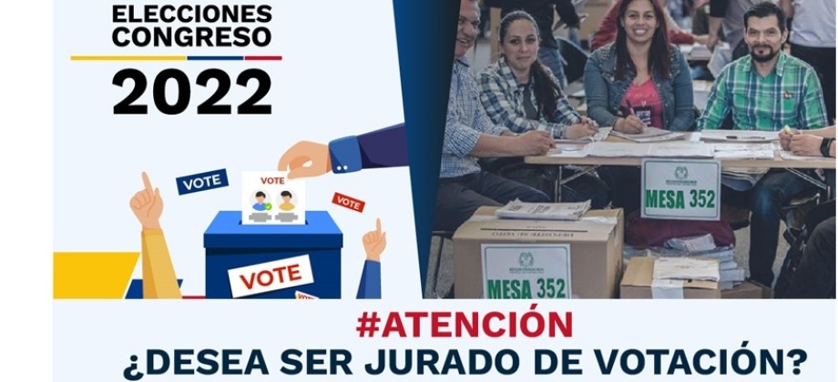 Invitación a los colombianos para ser jurados de votación