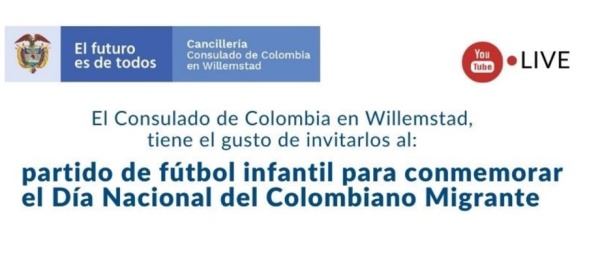 Siga la celebración del día del Migrante en la web del Consulado de Colombia en Willemstad
